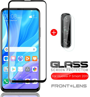 for huawei p smart pro 2019 glass screen protector protective glass for huawei p smart pro 2019 stk-l21 6.59'' camera lens films