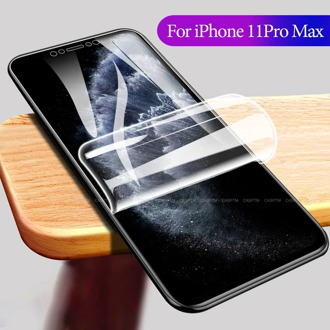 For iPhone 11 8 7 Front Screen Hydrogel Film On For iPhone 11 Pro MAX X XS MAX XR XS 7 Plus 8 Plus Clear Screen Protector Film