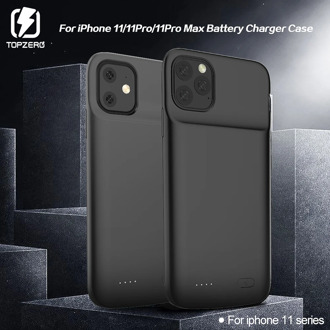 For iPhone 11 Pro MAX Battery Charger Case Portable Battery External Pack Soft Silicone Power Bank Charge Cover For iPhone 11
