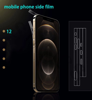 For IPhone12Pro side Film Hydraulic Protective Film 12 mini Frame Film Phone For 12Pro/Max 11 Anti- Scratch Border Film Sticker