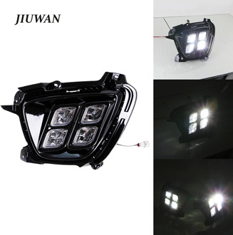 For Kia Sorento 2015 2016 2017 2 Pcs 12V Car Headlight Daytime Running Light LED DRL Waterproof Fog Lamp Day Light Accessories