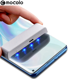 for Oneplus 8 Pro Screen Protector Mocolo Full Liquid Glued Curved UV Tempered Glass for OnePlus 8 Pro Screen Protector