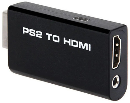 For PS2 To HDMI 480i/480p/576i Audio Video Converter Adapter With 3.5mm Audio Output Supports For PS2 Display Modes