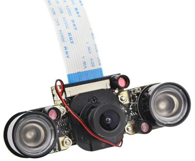 For Raspberry Pi 3 Night Vision Fisheye Camera 5MP OV5647 130 Degree Focal Adjustable Camera for Raspberry Pi 3 Model B Plus