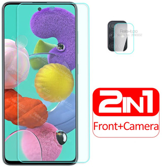 For samsung a51 glass 2 in 1 camera lens protective glass For samsung galaxy a51 a50 a 51 50 a515f a505f screen protector Film