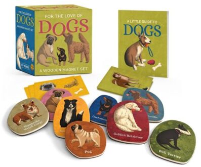 For The Love Of Dogs: A Wooden Magnet Set