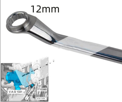 For Volkswagen Audi EA888 Water Pump Drive Pulley Special Wrench T10360 12mm