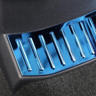 For Volkswagen vw t roc T-Roc Accessories Car styling Stainless steel Anti-kick stickers under the rear exhaust vent Blauw