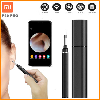 For Xiaomi P40 PRO Smart Visual Ear Otoscope Mini Camera Endoscope High Precise InEar Cleaning tool set Children Adult Ear Spoon