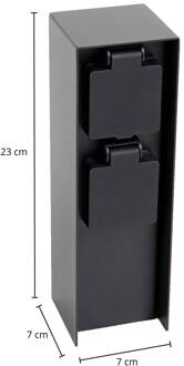 Foranda energieprofiel, 2 stopcontacten zwart