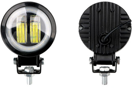 Forauto 20W 12V 24V 6000K Bar Lichten Waterdichte Ronde Led Night Draagbare Spotlights Motorfiets Offroad Truck rijden Auto Boot Blauw