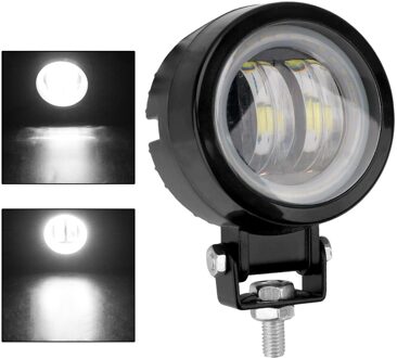 Forauto 20W 12V 24V 6000K Bar Lichten Waterdichte Ronde Led Night Draagbare Spotlights Motorfiets Offroad Truck rijden Auto Boot wit