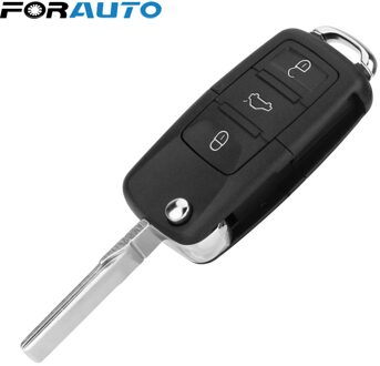 Forauto Remote Flip Folding Sleutel Shell Autosleutel Key Case Cover 3 Knoppen Voor Wv Golf Touran Tiguan B5 Vervanging auto Styling