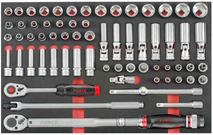 Force 1/2" Doppen- en sleutelset 66-delig (EVA) 4662