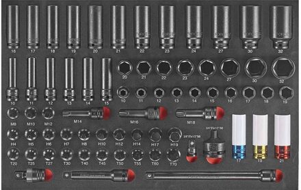 Force 1/2" Krachtdoppenset 70-delig (EVA) 4702