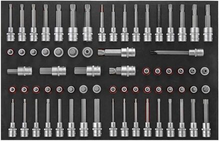 Force 1/2" Stiftdoppenset 70-delig (EVA) 4701