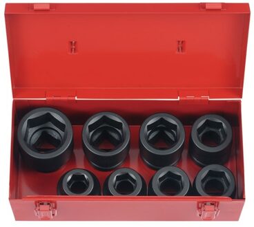 Force 1" Krachtdoppenset 6-kant 8 delig 8083