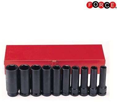 Force 10-delige 1/2" Krachtdoppen set 12-kant ( 85mmL ) 41079