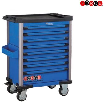 Force 10218B-233A Blauwe Gereedschapswagen 8-lades met 233 delig gereedschap (OnDemand EVA) 10218B233A