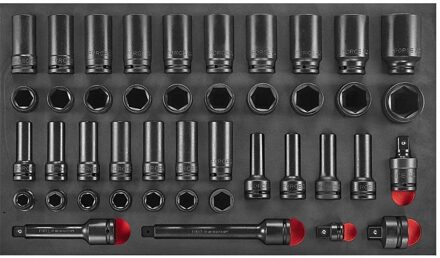 Force 3/4" Krachtdoppenset 43-delig (EVA) 6431