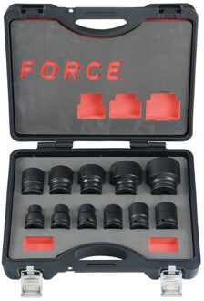 Force 3/4" Krachtdoppenset 6-kant 11-delig 6112