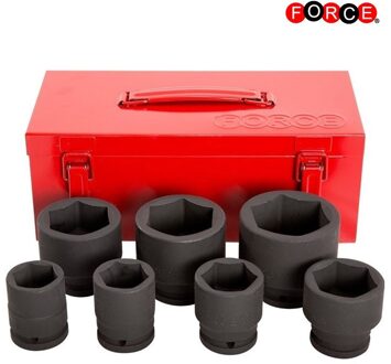 Force 3/4" Krachtdoppenset 6-kant 7 delig 6071