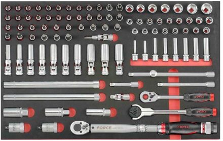 Force 3/8" Doppen- en Bitdoppenset 98-delig (EVA) 3981