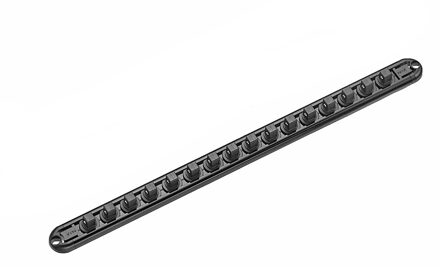 Force 3/8" magnetische aluminium Doppenrail leeg (16-delig) 819316M