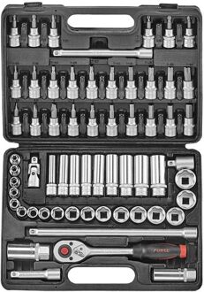 Force 3611 3/8 Doppenset Golf profiel 61 delig 3611