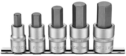 Force 4056 1/2 Bit doppenset Inbus 5 delig 4056
