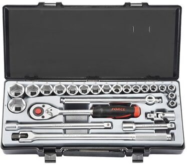 Force 4243S-9 1/2" Doppenset 12-kant SAE 24 delig 4243S9