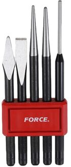 Force Beitel, Doorslag & Pendrijverset 5 delig 5054