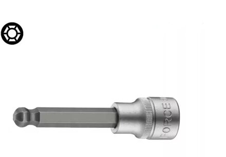Force Bit Dop 1/2" Kogelinbus 7mm 100mmL 34510007