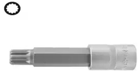 Force Bit Dop 1/2" Veeltand M9.5 100mmL 348100095