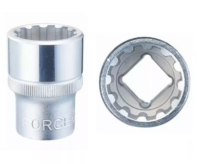 Force Dop 1/2", Veeltand Multi-profiel 23mm 54Q23