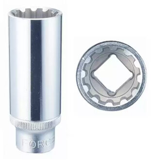 Force Dop lang 3/8", Veeltand 17mm 53Q6317