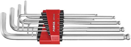 Force extra lange Inbussleutelset SAE 9-delig 5093XLBS