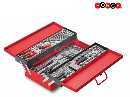 Force Gereedschapskist gevuld 3 lagen en 76-delig 5023376
