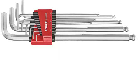 Force haakse Kogelinbus sleutelset extra lang 10-delig 5102XLB