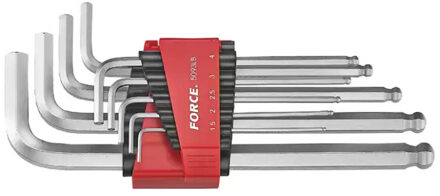 Force haakse Kogelinbus sleutelset lang 9-delig 5093LB