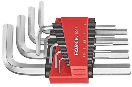 Force Inbussleutelset 9-delig 5093