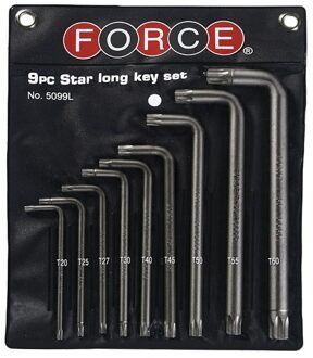 Force lange resistorx Sleutelset 9-delig 5099LT