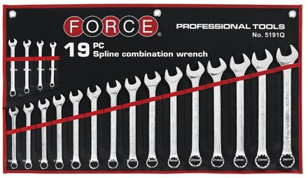 Force Steekringsleutelset 19-delig 5191Q