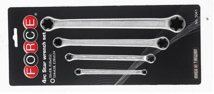 Force Torx Ringsleutelset 4-delig 5041