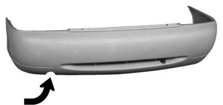 Ford ACHTERBUMPER niet voor STATION 1826544