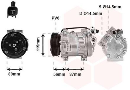 Ford AIRCO COMPRESSOR 1.6 TDCi - Type Visteon 1800K393