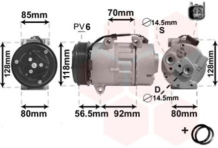 Ford AIRCO COMPRESSOR 2.0 TD Type Visteon 1800K394