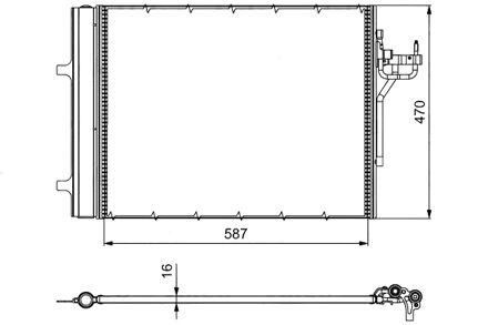 Ford Airco condensor 814017