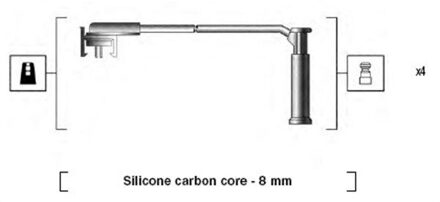 Ford Bougiekabelset MSK781