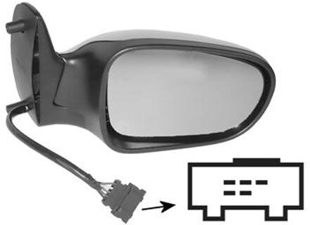 Ford Buitenspiegel rechts elektrisch Primer,Verwarmd